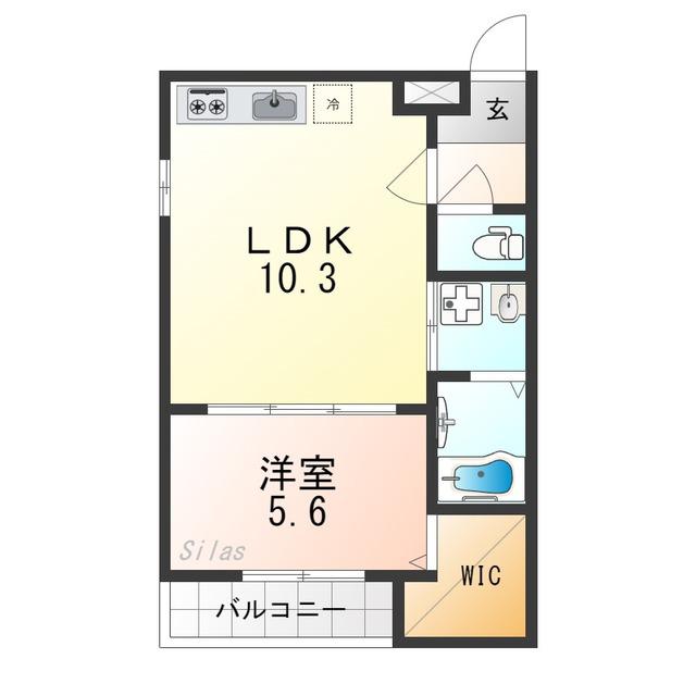 フジパレス 光陽(1LDK/2階)の間取り写真