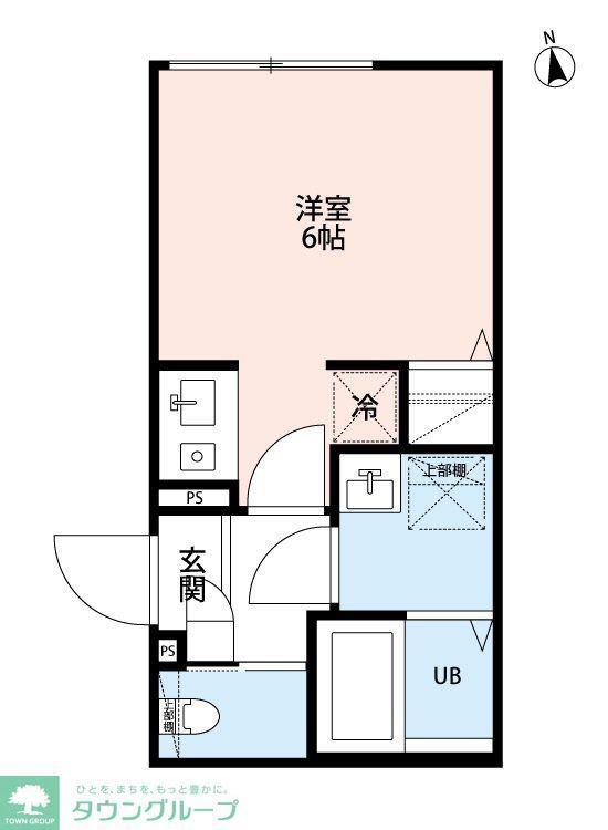 ROBOT HOME 八広(ワンルーム/1階)の間取り写真