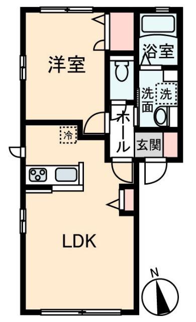 ＪＲ常磐線 我孫子駅 徒歩4分 2階建 築15年(1LDK/2階)の間取り写真