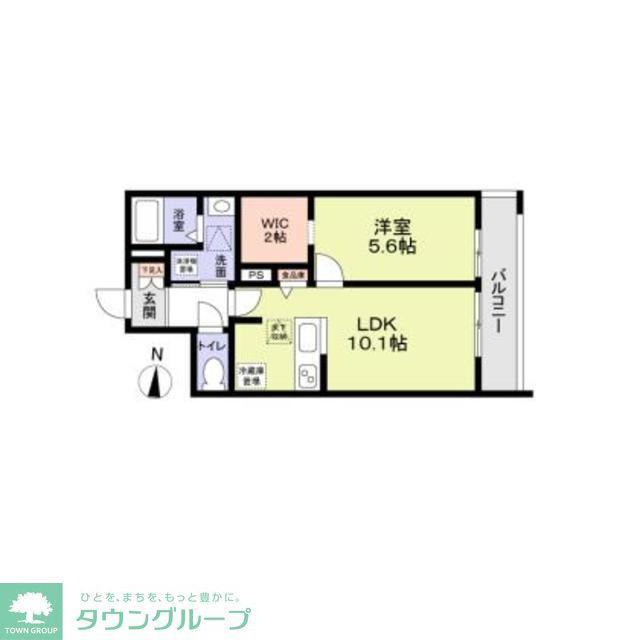 SPHYTS(1LDK/1階)の間取り写真