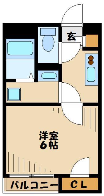 クレイノレイラ(1K/2階)の間取り写真