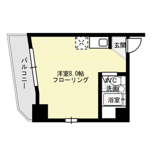 パークコート箱崎III(ワンルーム/4階)の間取り写真