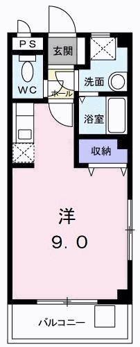 上田マンション(1K/2階)の間取り写真
