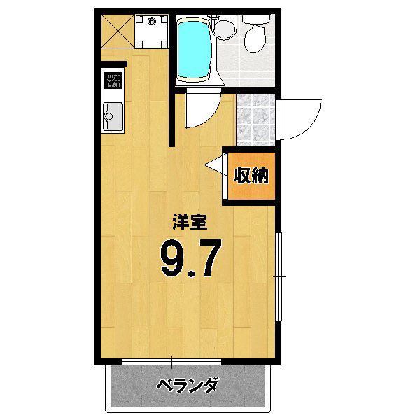 カサプラタ・ドド(ワンルーム/2階)の間取り写真