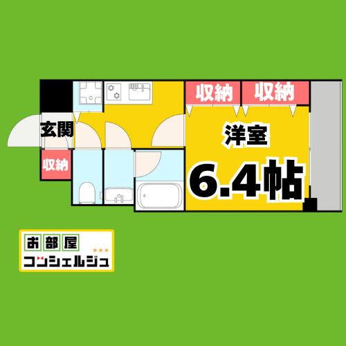 AVANTI ATSUTA(1K/2階)の間取り写真