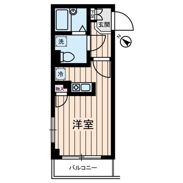 LUMIELE S・K(ワンルーム/2階)の間取り写真