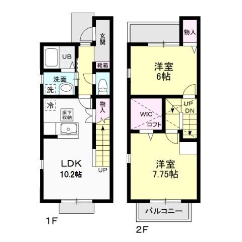 DREAM(2LDK/1階)の間取り写真
