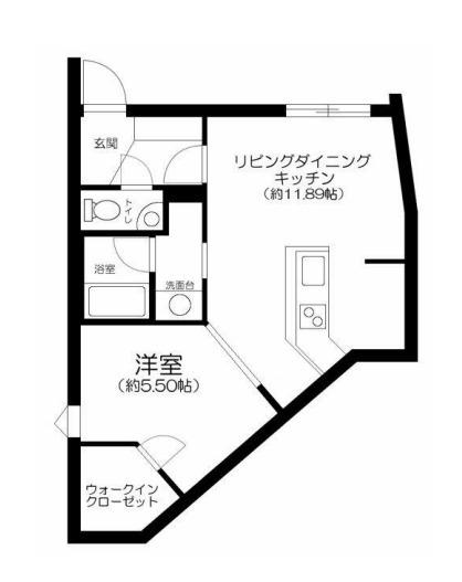 アパートメント小石川後楽園(1LDK/3階)の間取り写真