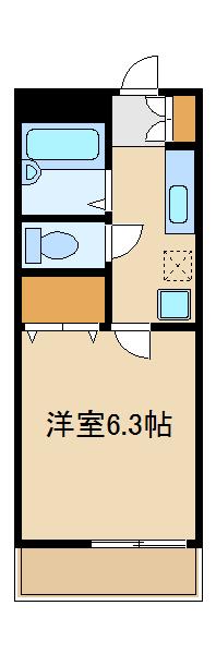 エルイデオ早宮(1K/1階)の間取り写真