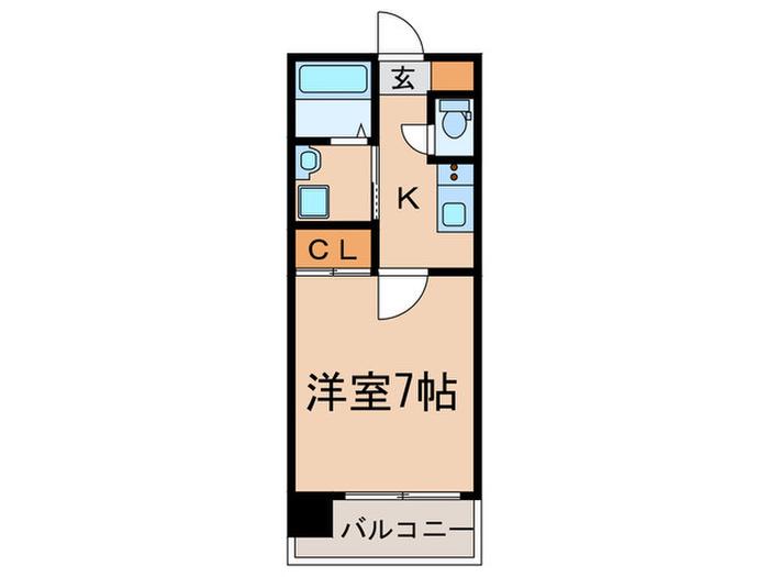 サヴォイ テンジンスクワイヤー(1K/9階)の間取り写真