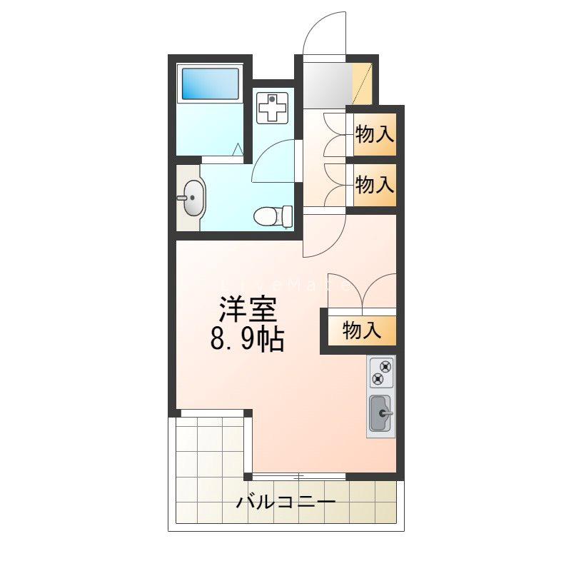 ソフィットクラブ(ワンルーム/6階)の間取り写真