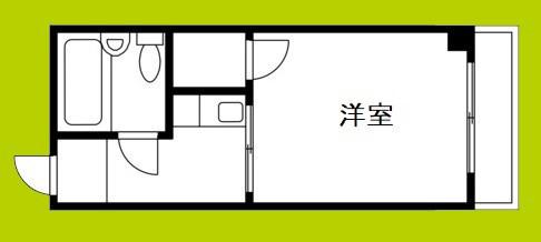 ストロング第3新大阪(1K/1階)の間取り写真