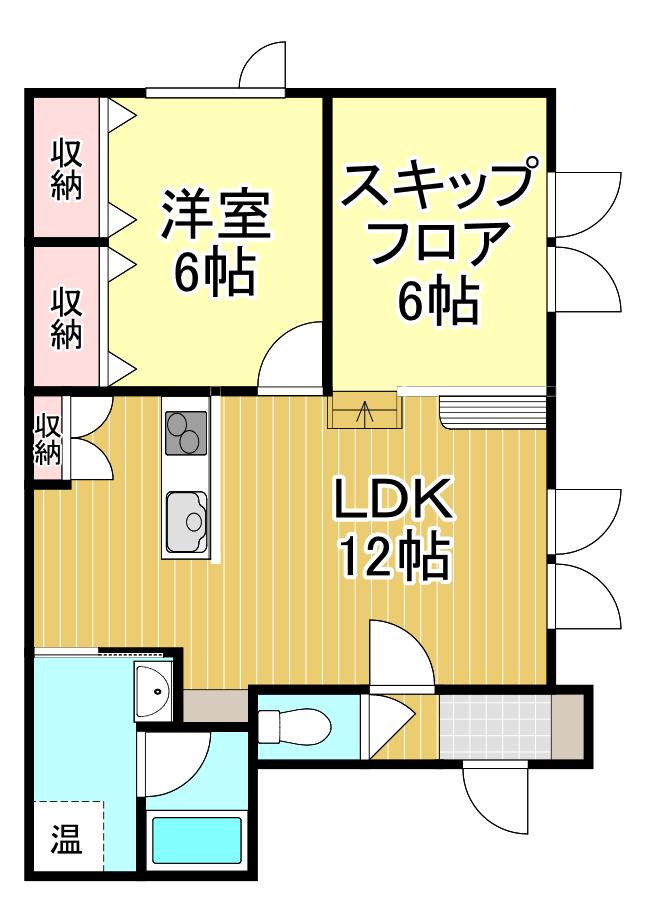 クローバーハウスNO.26(2LDK/1階)の間取り写真