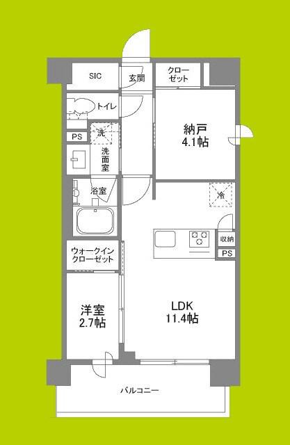 シーズンフラッツ新大阪サウス(1SLDK/7階)の間取り写真