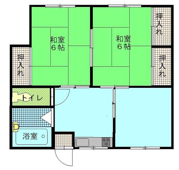コーポ三豊(3K/2階)の間取り写真