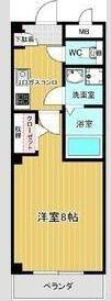 リバーサイド シェル(1K/3階)の間取り写真