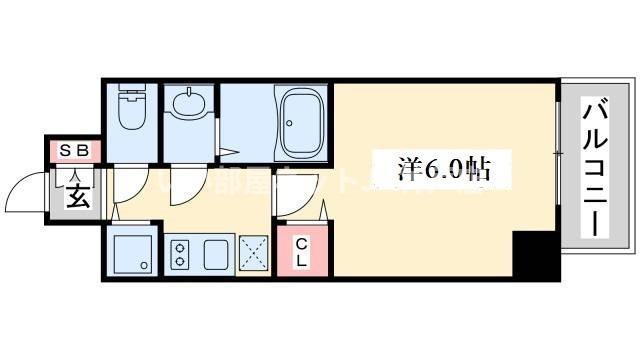 プレサンスジェネ新神戸ステーションフロント(1K/2階)の間取り写真