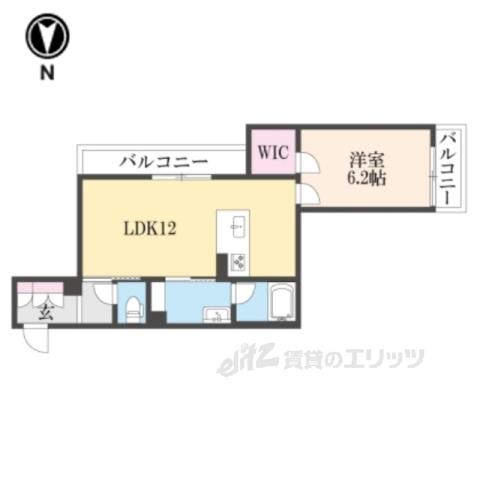 SHAMAISON GRACE(1LDK/2階)の間取り写真
