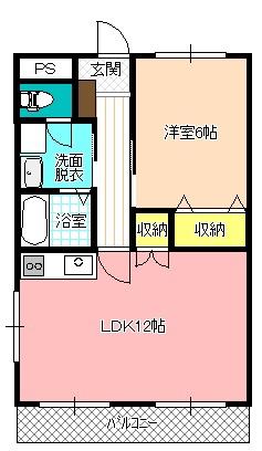 ソフィアケートKAITO(1LDK/4階)の間取り写真