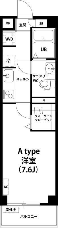 リブリ・ルナピエナ(1K/3階)の間取り写真