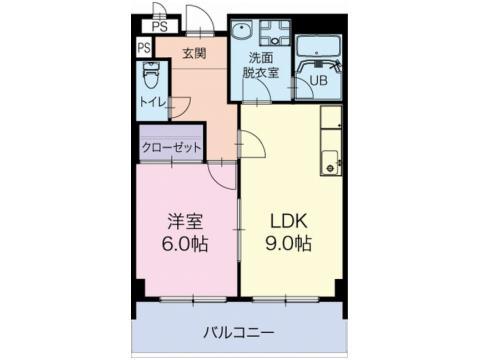 サンクノアールII(1LDK/3階)の間取り写真