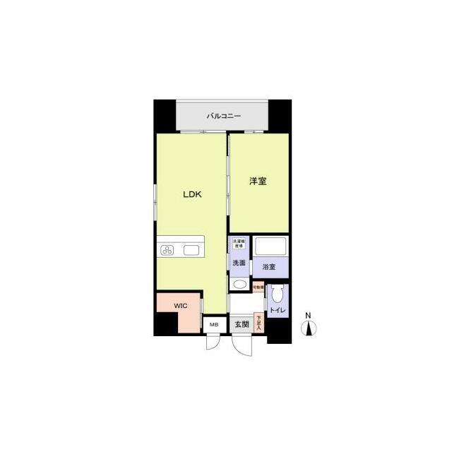TAZ BUILDING 部屋番号602(1LDK/6階)の間取り写真