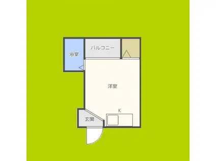 豊ハイツ清水(ワンルーム/3階)の間取り写真
