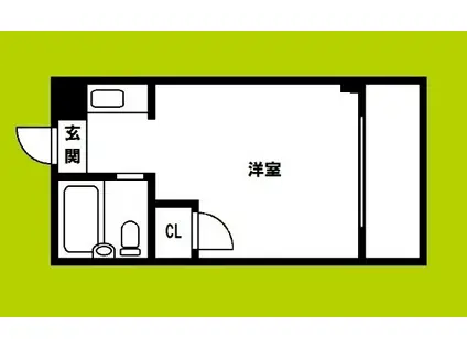 コーニッシュアビコI(1K/4階)の間取り写真