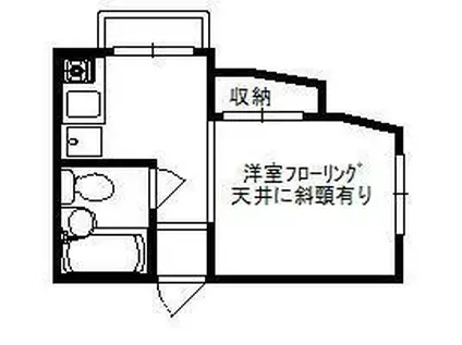 スカイハイツ吉祥寺 3階(ワンルーム/3階)の間取り写真