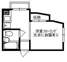 スカイハイツ吉祥寺 3階(ワンルーム/3階)の間取り写真