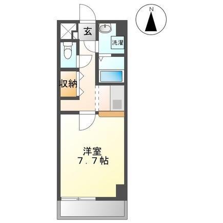 デロリアン(1K/1階)の間取り写真