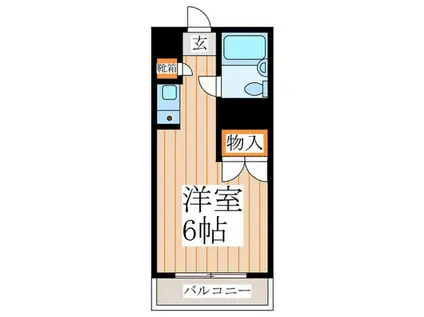 レヂオンス西武柳沢(ワンルーム/1階)の間取り写真