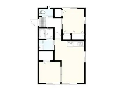 ルミエール貴船A(3DK/1階)の間取り写真