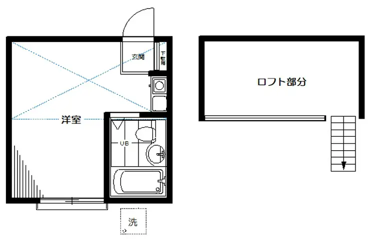 ペアパレス経堂 1階階 間取り