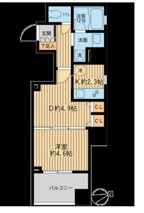 クリオ戸越銀座壱番館 12階階 間取り