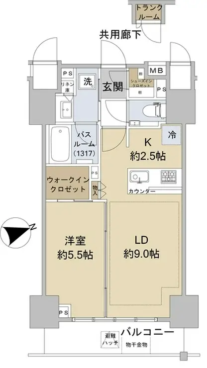 ダイレクトタワー池袋要町 9階階 間取り
