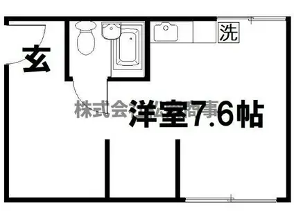シェモアIII(ワンルーム/2階)の間取り写真