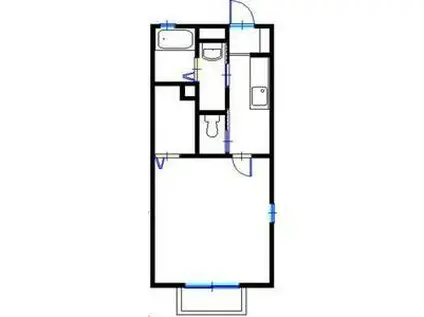 コンフォートテクノIII(1K/2階)の間取り写真