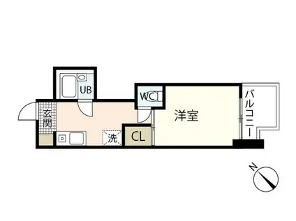 さちビル(1K/3階)の間取り写真