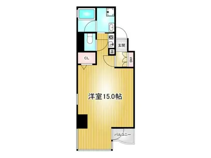 OJビル(ワンルーム/6階)の間取り写真