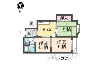 SKYKORIEN(3DK/4階)の間取り写真