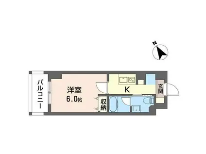 エスティメゾン西横浜(1K/3階)の間取り写真