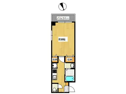 ヒラソル西荻(1K/3階)の間取り写真