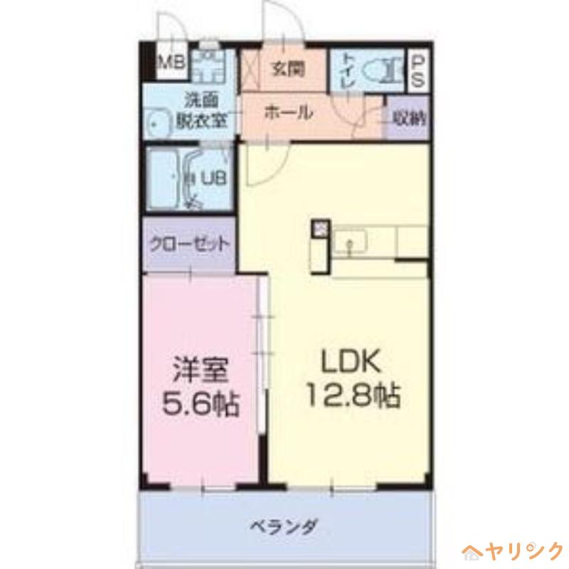 サンフラワー諏訪(1LDK/2階)の間取り写真