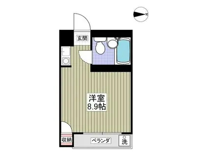 COOP KAZUMI(ワンルーム/3階)の間取り写真