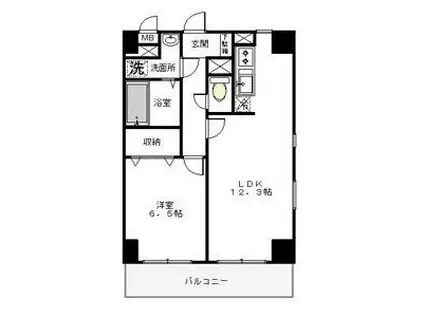 SATIE今泉(1LDK/1階)の間取り写真