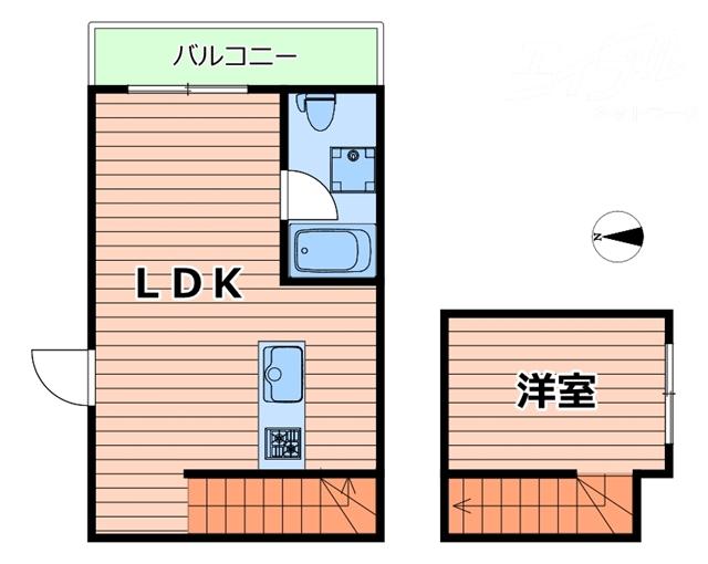 是空 JYUSO(1LDK/6階)の間取り写真