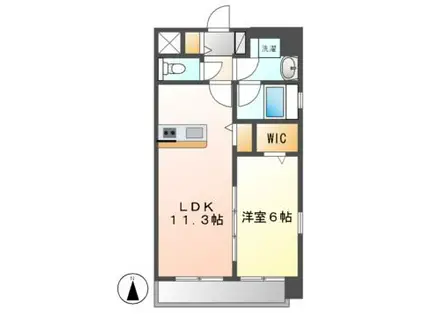 クレール則武(1LDK/5階)の間取り写真