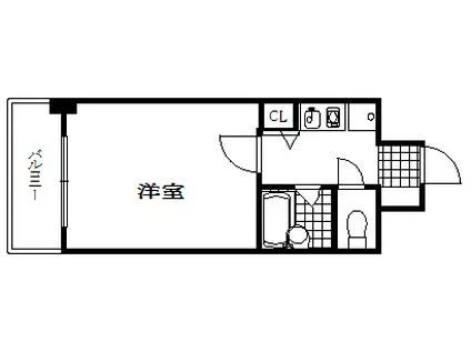 エスリード新神戸(1K/4階)の間取り写真