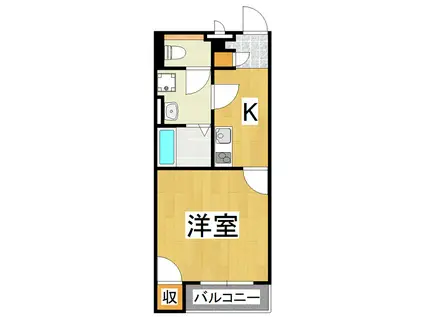 レオネクストAOYAMA(1K/1階)の間取り写真